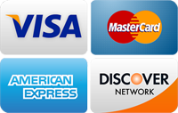 We Accept These Credit Cards